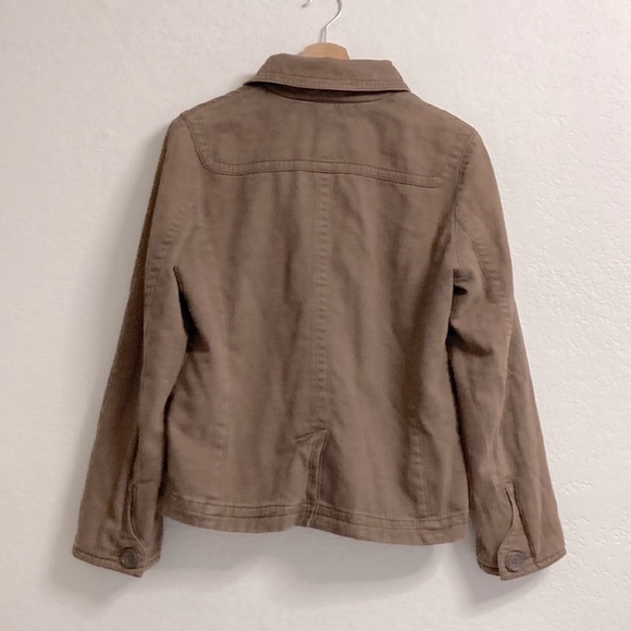 VTG American Eagle Outfitters Brown Cotton Jacket Coat, Size L - Picture 3 of 6